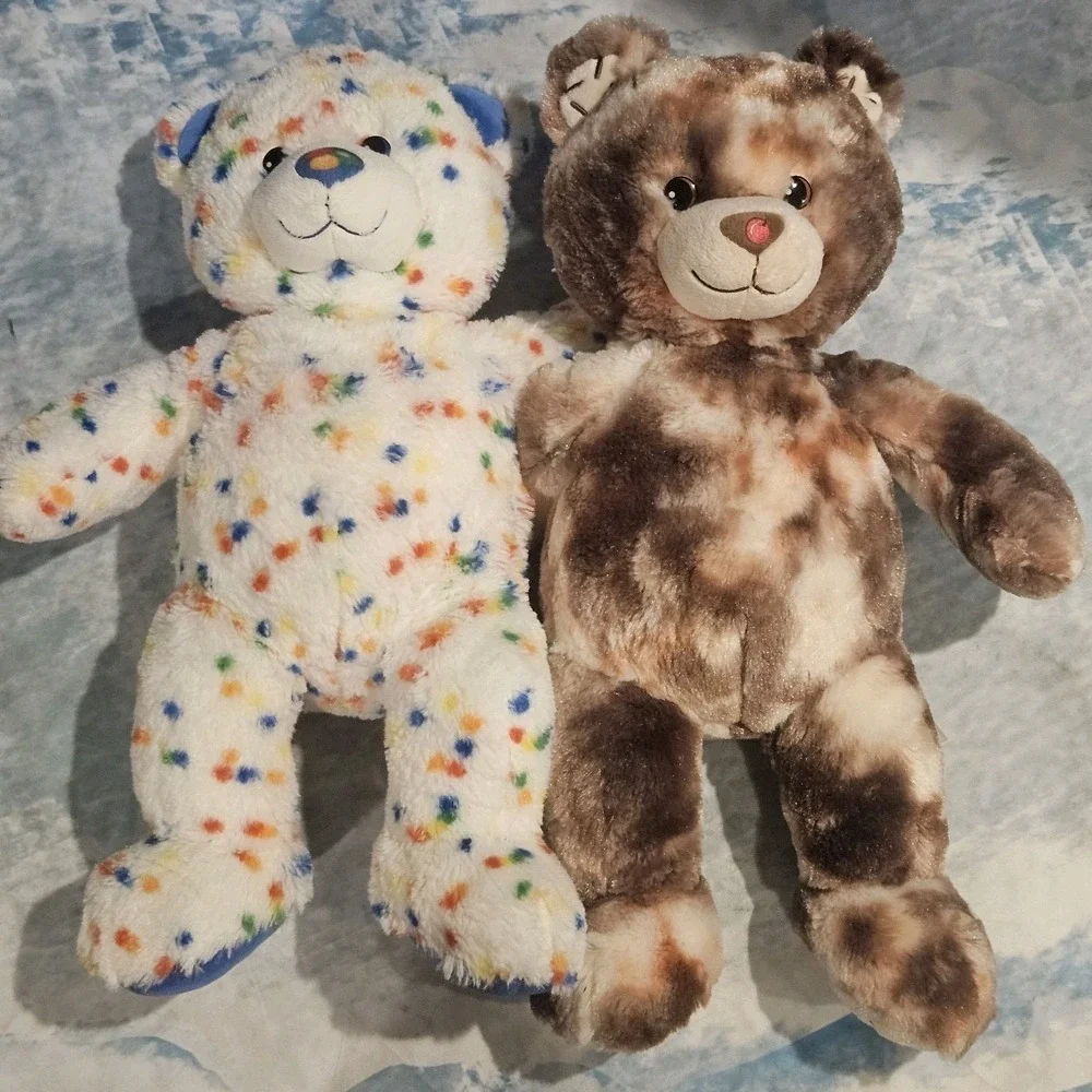 Build A Bear Baskin Robbins Sundae Bear & Dairy Queen Blizzard Bear Plush Bundle